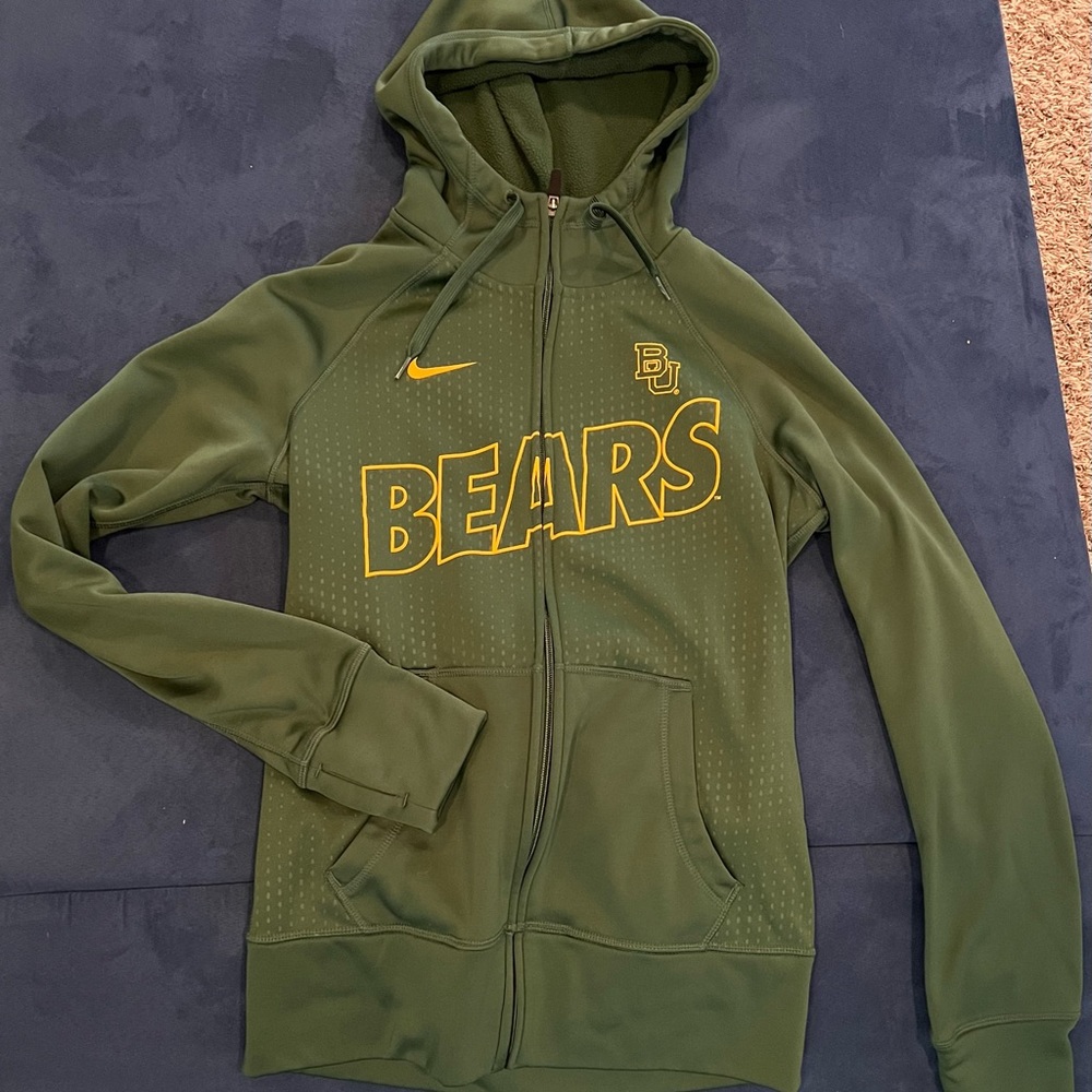 Nike Size S BAYLOR Zip Up Hoodie